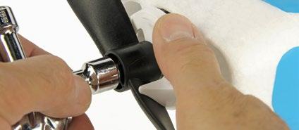 f. Fit the spinner and secure the screw using a crosshead screwdriver. 25.