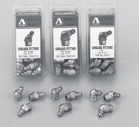 Assortments A range of Alemite s most popular fittings are available in convenient assortments and blister packages. Boxes and blister packages are ideal for display or for storage shelves.