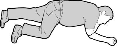 7. 8. Z iztegnjenima rokama pritisnite navzdol za 4 5 cm 30-krat s hitrostjo 100 pritiskov na minuto. Poskrbite za enakomerne časovne intervale med stiskom in razbremenitvijo prsnega koša.