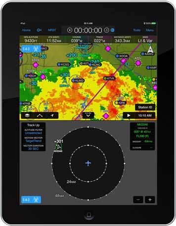 information on the popular Garmin Pilot and ForeFlight Mobile apps via Bluetooth and Connext wireless technology.