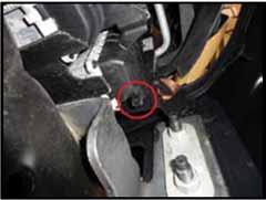 The drain for the cold coolant system is found on the