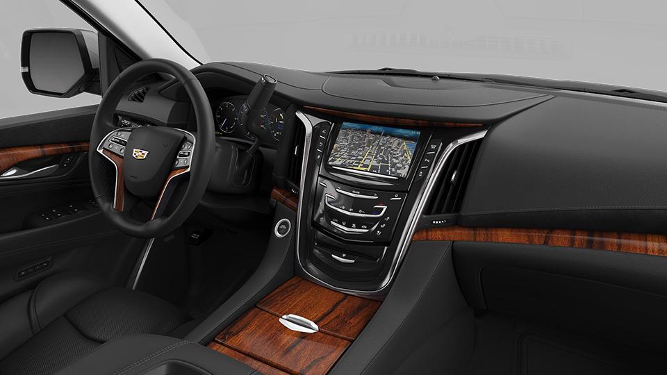 ESV Jet Black Mulan leather seating surfaces with Jet Black dashboard accents and Santos Palisander wood trim Kona Brown Opus semianiline leather seats with sueded microfiber back panels, Jet Black