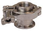 Application Get control with the Bradford air blow check valve. It is designed to evacuate lines of product or CIP solutions.