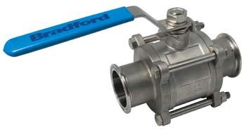 Working Principal The non-encapsulated -way piece stainless steel ball valves are actuated manually with a handle only.