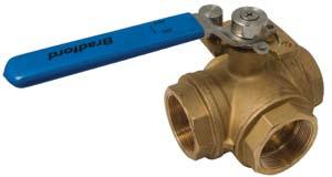 Multi-port Industrial Brass Ball Valves Application Dixon Sanitary offers Bradford BVB -way brass ball valves are specifically designed for shutoff and directional control in a single valve.