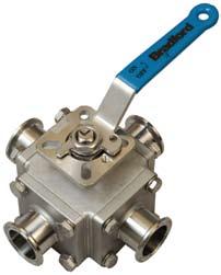 Multi-port Stainless Steel Ball Valves Application The Bradford BV and BV series encapsulated ball valves are specifically designed to A standards and meet rigid specifications of Food Processing