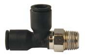 Legris Automation Accessories Nylon/Nickel-Plated Brass Push-In Fittings Materials: Nickel-plated brass construction.