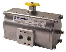 Made specifically for all quarter turn Bradford butterfly valves and ball valves.