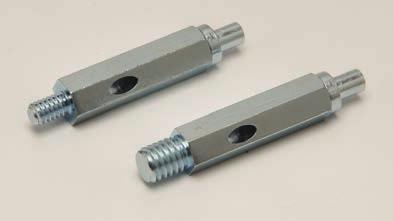 Can be quickly installed in existing anchors or metal brackets with a nut.