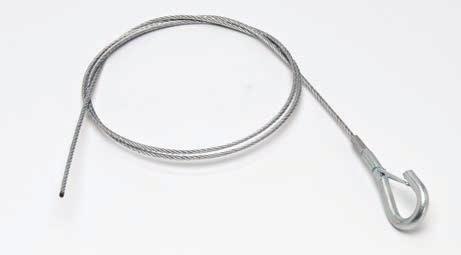 36) 360" (9144) KwikWire Single Style Hook Termination Kits Part Wire Rope Diameter Length Number in. (mm) in. (mm) Box Quantity - 20 5 bags containing 4 pieces per bag BKH-094-40K 3 32" (2.