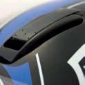 with ability to adjust ventilation Aerodynamic spoiler with air fl ow adjustability