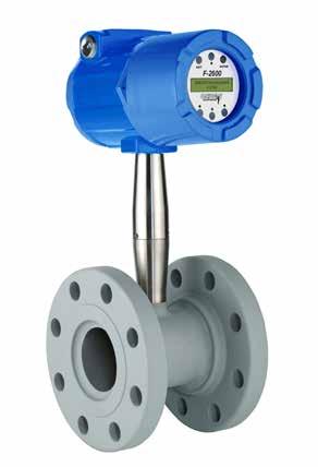 F-2600 SERIES INLINE VORTEX FLOW METER APPLICATIONS Saturated steam Hot water to 500 F (260 C) standard 750 F (400 C) optional Applications with optional pressure sensor Superheated steam to 500 F