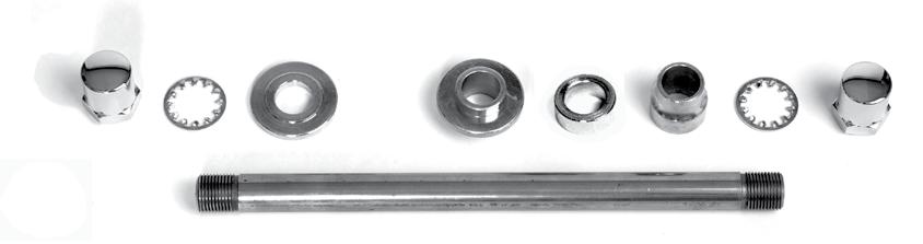 Axle Kits For Paughco Springers 186A2 186A2DD Axle Kits For Paughco Wide Half-Round Springers These 3/4"-diameter axle kits are intended for use with Paughco s 181 Wide Springers (see pages 30