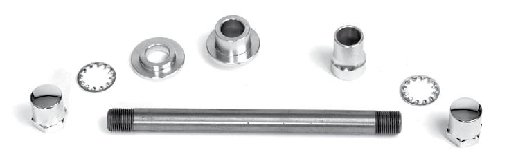 95 N187-1 N187SD Axle Kits For Paughco Narrow Springers These 3/4"-diameter axle kits are intended for use with all Paughco Narrow Springers (see pages 30, and ), and will let you adapt a wide