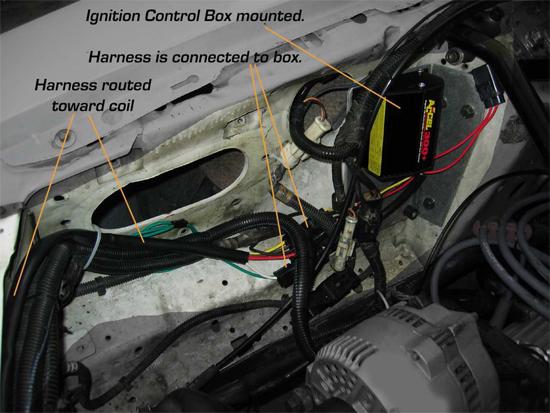 13. Locate the black colored ground wire coming out of the Control Box, it has large serrated ring terminal on the end.