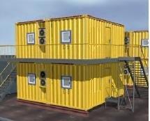 9) 20ft Lightweight Offshore Accommodation Modules General Specification Configuration: Available as single or block format Linkable: No Cabins: 1/2 man, fully furnished cabins/wc Length 6.