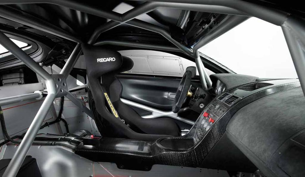 THE 2012 VANTAGE GT4 SPECIFICATION CHASSIS INTERIOR suspension ENGINE & TRANSMISSION BRAKING SYSTEM FIA approved full rollcage in 15CDV6 high-strength steel Integral air jacks (optional)
