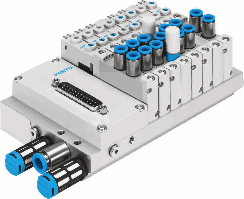 New: the VTUG in a control cabinet VTUG with plug-in in control cabinets A wide range of functions and details, such as pneumatic connections underneath, make the VTUG with plug-in particularly