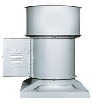 Upblast Axial Model BD40C Roof Ventilators The Model BD40C is the most versatile of Aerovent s upblast roof ventilators. It is a three-part assembly consisting of: 1. Stack cap with automatic dampers.