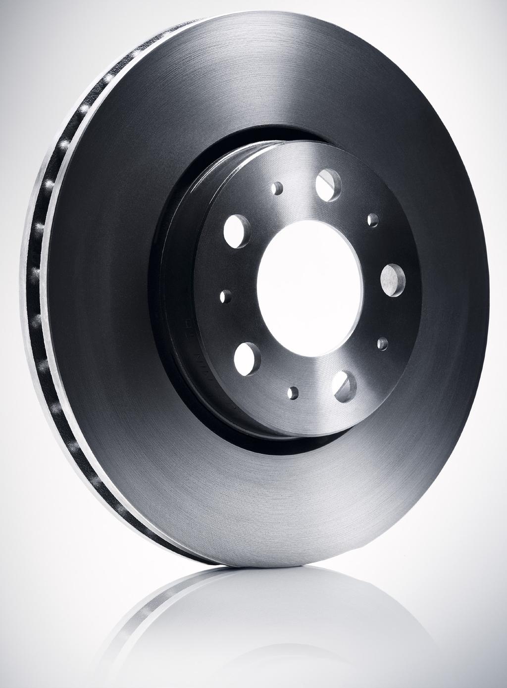 VOLVO GENUINE BRAKE DISCS The brake disc is a part of the complete braking system and contributes to vehicle braking by transferring kinetic energy into heat via friction between the disc and brake
