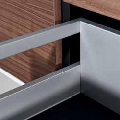 Rectangular railing High level of stability and consistent design.