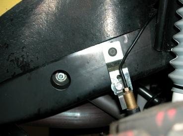 Install male rod end all the way inside the threaded end of each control arm.