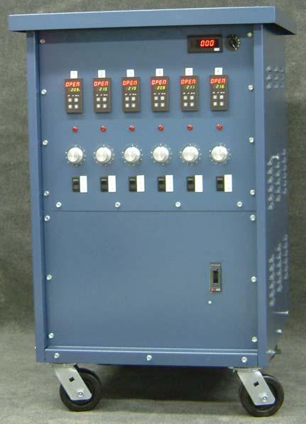 Page 7 Page 5 BASIC HEAT TREATMENT CONSOLE Top Inside View Instrument wiring tinned copper to prevent corrosion and down time 8600 Temperature Controllers with ramp soak capabilities (1/8 DIN) STATE