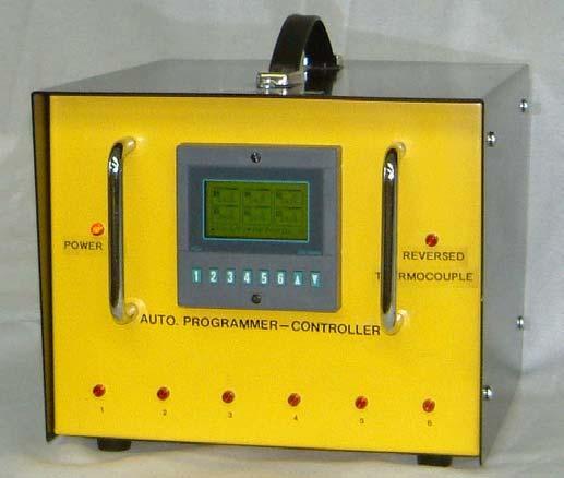 Page 9 Page 9 Page 5 TWO-ZONE CONSOLE 6 Channel P256 Auto Programmer - Controller Back View AUTOMATIC OR MANUAL MODE OF OPERATION FOR EACH CHANNEL Type K Thermocouple 0-2000ºF, 0-1200ºC SIMPLE