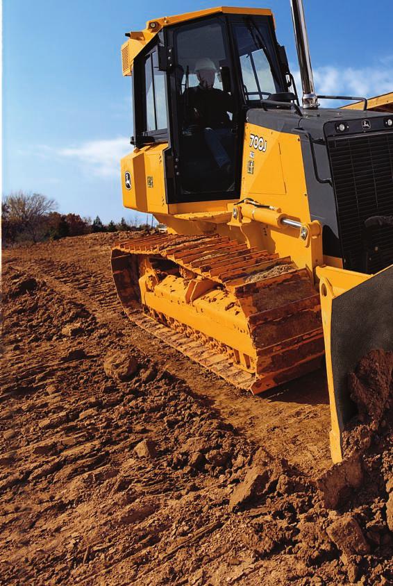 Maximize productivity with minimal effort. 4 5 All dozers move the dirt. But if you want one that does more with a lot less effort, you ll choose a John Deere 700J.