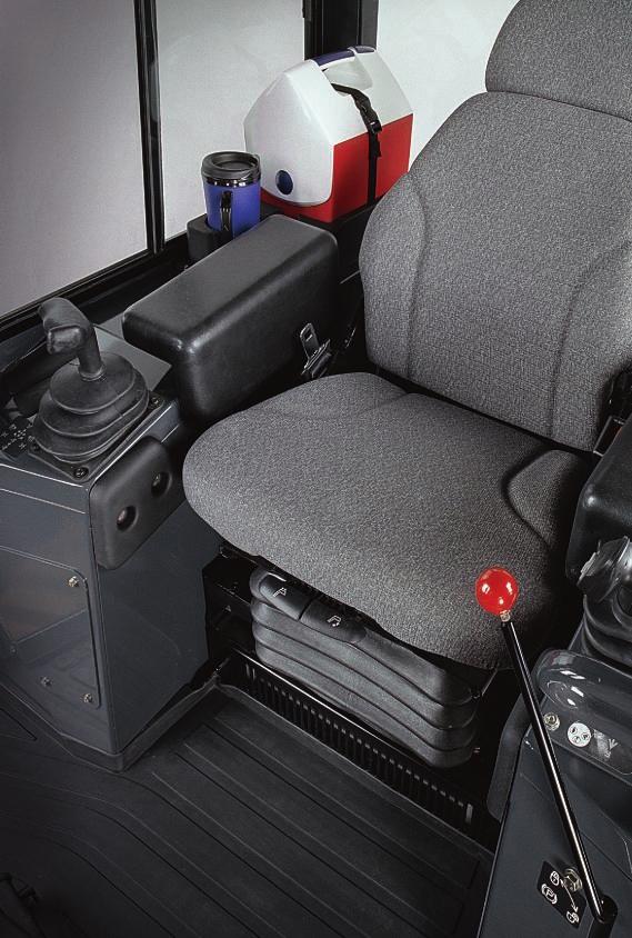 Get more done within our comfort zone. Want your operators to be even more productive? Put them in the seat of this spacious air-conditioned modular cab.