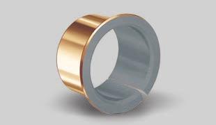 The structure of the sliding layers used in these bearings is generally the same: porous bronze applied to a steel or Maintenance-free