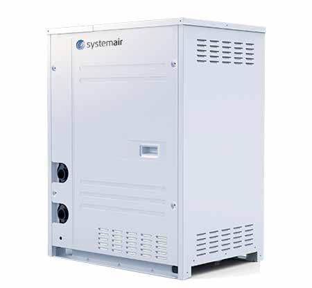 68 VRF Heat Pump water-cooled Modular VRF Heat Pump Units SYSVRF WATER EVO HP Features Water-cooled VRF with DC Inverter compressor and pipe-in-pipe heat exchanger.