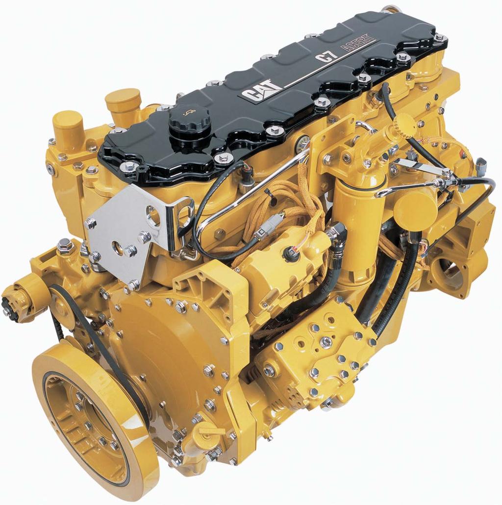 More power when you need it, the Cat C7 ACERT large displacement engine optimizes machine performance and enhances fuel efficiency while meeting Tier 3/Stage IIIA emission