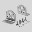 Accessories Foot mounting HQ- -W for piston 16 32 mm Material: Galvanised steel Dimensions and ordering data For AB AH AO AT AU B1 [mm] H13 16 5.5 24.5 7.5 2.5 19 10 ±0.1 20 5.5 28.7 7.5 2.5 19 14 ±0.