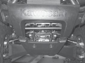 III. INSTALLATION 1. Loosen the front bottom skid plate by removing the front two 6mm bolts, Figure 1.