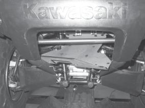 This will allow room for winch plate installation. Remove Skid Plate Bolts Figure 1 Loosen Front Skid Plate 2.