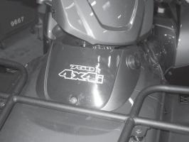 Note: For 2008 and later model years a conduit has been factory supplied on the ATV running from the winch mount area to the contact mount area next to air box.