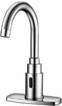 AUTOMATIC-FAUCETS-Automatic Faucets RW List Prices - Page P-79 SF Series Sloan Hard-Wire Gooseneck Faucet ADA Compliant, Sensor Activated, 6 VDC, Chrome Plated Brass, Gooseneck Hand Washing Faucet 1.