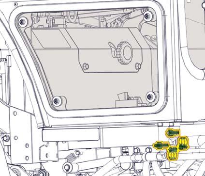 Be sure to avoid all moving and hot components. 19.12 Reconnect fuel filter mount, the air hose, black reserve tank, and the guard removed in steps 19.5, 19.6, 19.7, and 19.8. Figure 19.