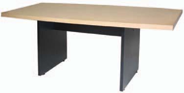 - 96 L x 48 D x 29 H Conference Table, Black Oval P-7 6 Ft.