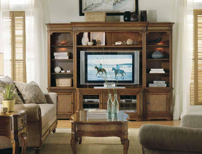 HOME THEATER accommodating 45 (114 cm) and 50 (127 cm) or larger TV Our wall units provide a custom-built-in-like setting for a 50 or larger TV and all your components and speakers.
