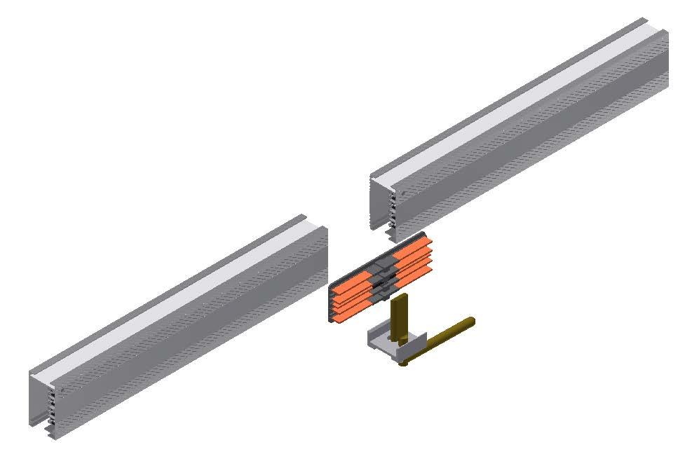 225T3 System STRAIGHT SECTIONS Description Track Busway straight section consists of an extruded aluminum shell with channel type solid copper busbars contained in a full length insulator mounted on