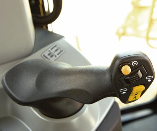 Implement and Steering Controls Ergonomically designed for ease of operation Steering and Transmission Control A new steering tiller is ergonomically designed to improve operator comfort.