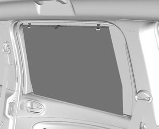 Convenience features SUN SHADES Side windows A A Note: If you operate the
