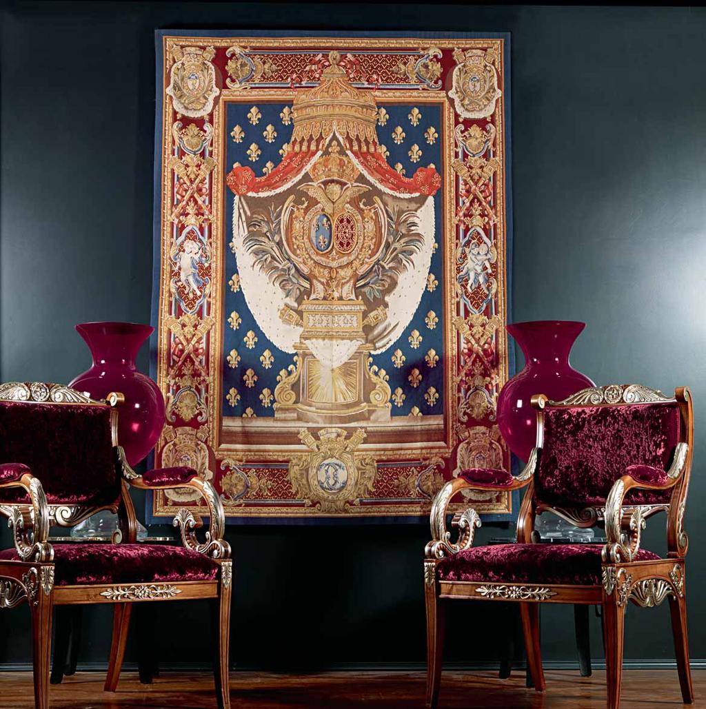 AR001+P175 AR001 Arazzo / Tapestry: cm. 183 x h. 260 P175 Poltrona / Armchair: cm.