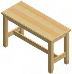 Produced with solid oak and oak veneer 3 square, solid oak legs provide plenty of stability Engraved or embossed text optional FCW2263 Communion Table, Open 22 d x 54 w x 32 h FCW2245