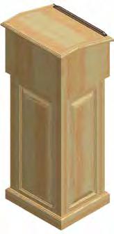 75 h FCW2230 FCW2230R1 Lecterns Perfect for smaller applications or for secondary speakers, Lecterns feature smaller dimensions and simpler designs than