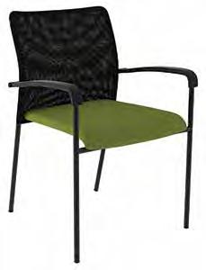 Ergonomic perforated back offers an attractive design plus enhanced circulation and air flow High-impact polypropylene seat and back Tubular steel