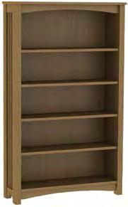 Offers plenty of drawers and enclosed cabinet space FMISDSKL66RTN48R Mission Bookcases Shelves produced with.75 thick veneer Shelves adjust in 32mm (1.