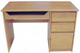 to a keyboard tray Single and double pedestal models available Grommets standard; one per single pedestal desk, two per double pedestal desk Lockable pedestals feature one box drawer and one